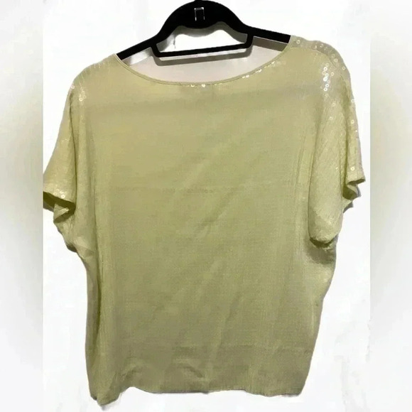 Robert Rodriguez vintage All over sequin  short sleeve top S - Picture 2 of 4